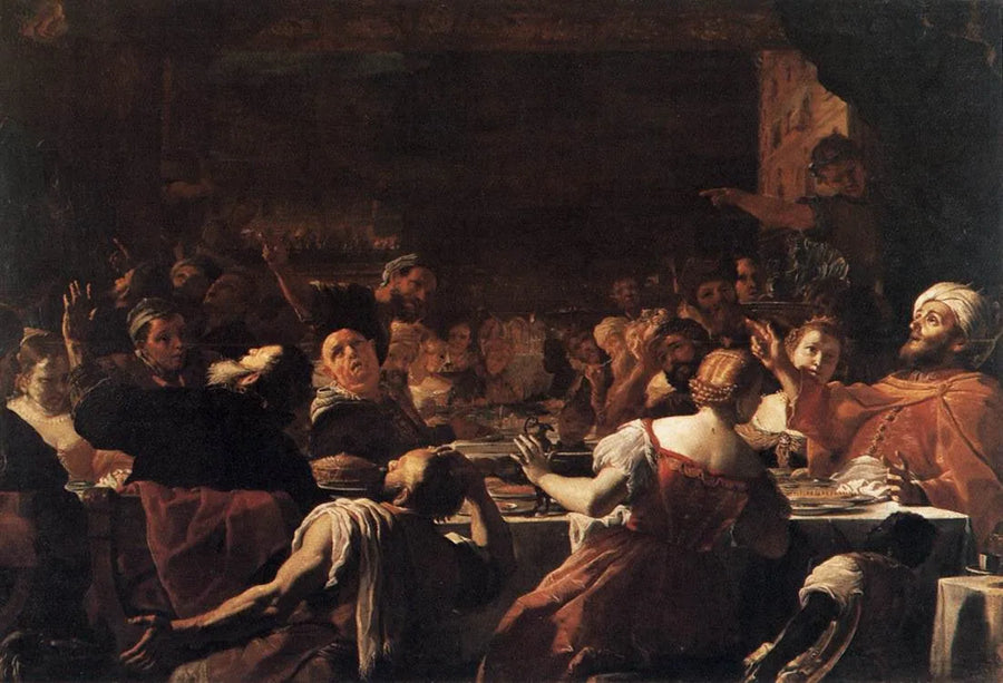 Balthazars festmåltid - Mattia Preti