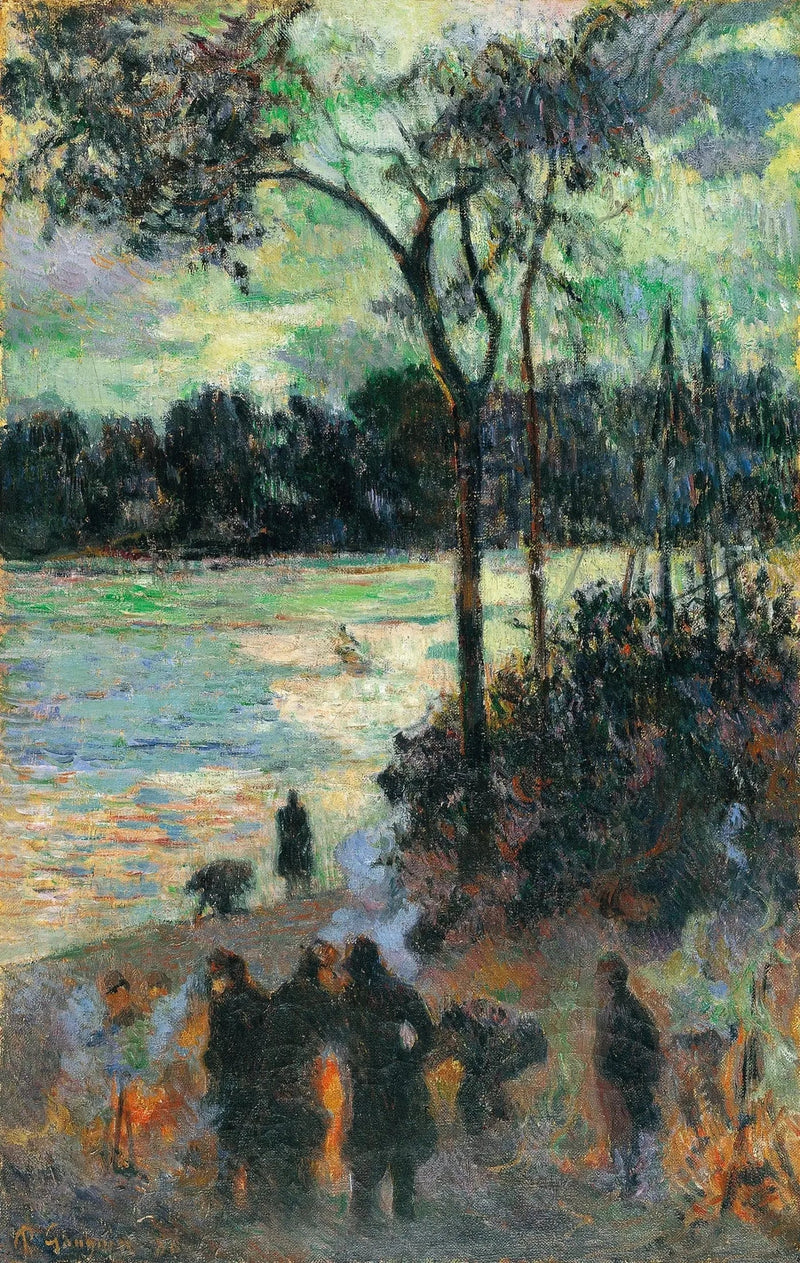 Ilden ved vannkanten - Paul Gauguin