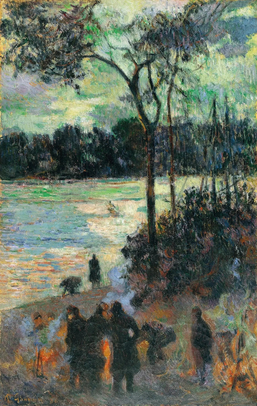 Ilden ved vannkanten - Paul Gauguin