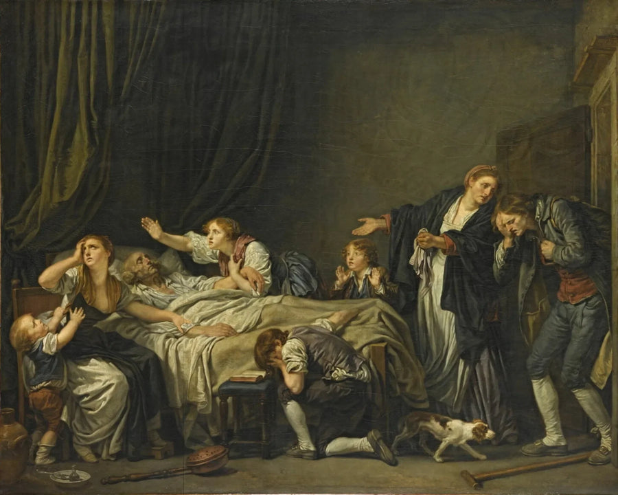 Den straffede sønnen - Jean-Baptiste Greuze