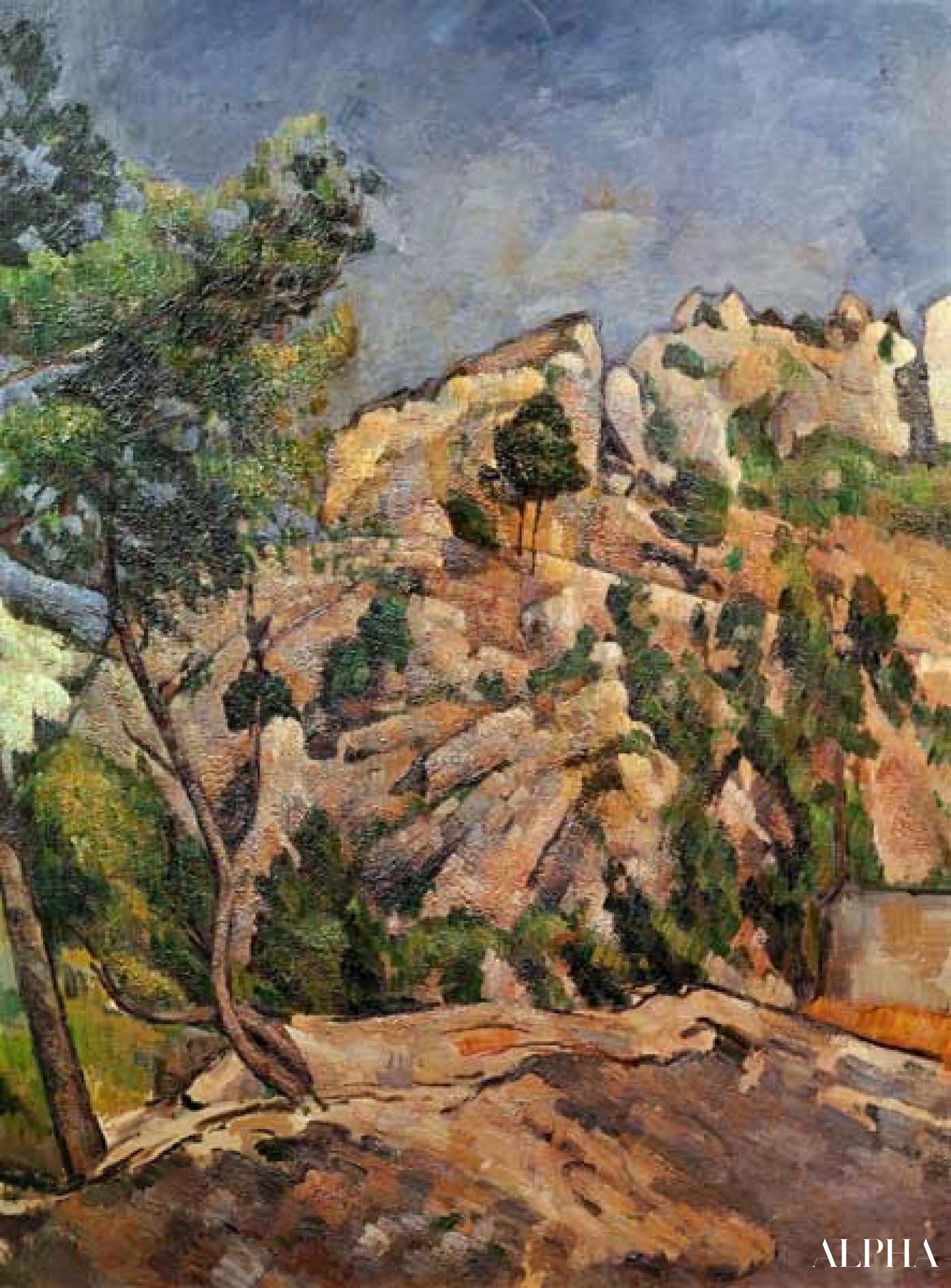 Bunnen av ravinen - Paul Cézanne - Høykvalitets reproduksjoner av malerier og bilder
