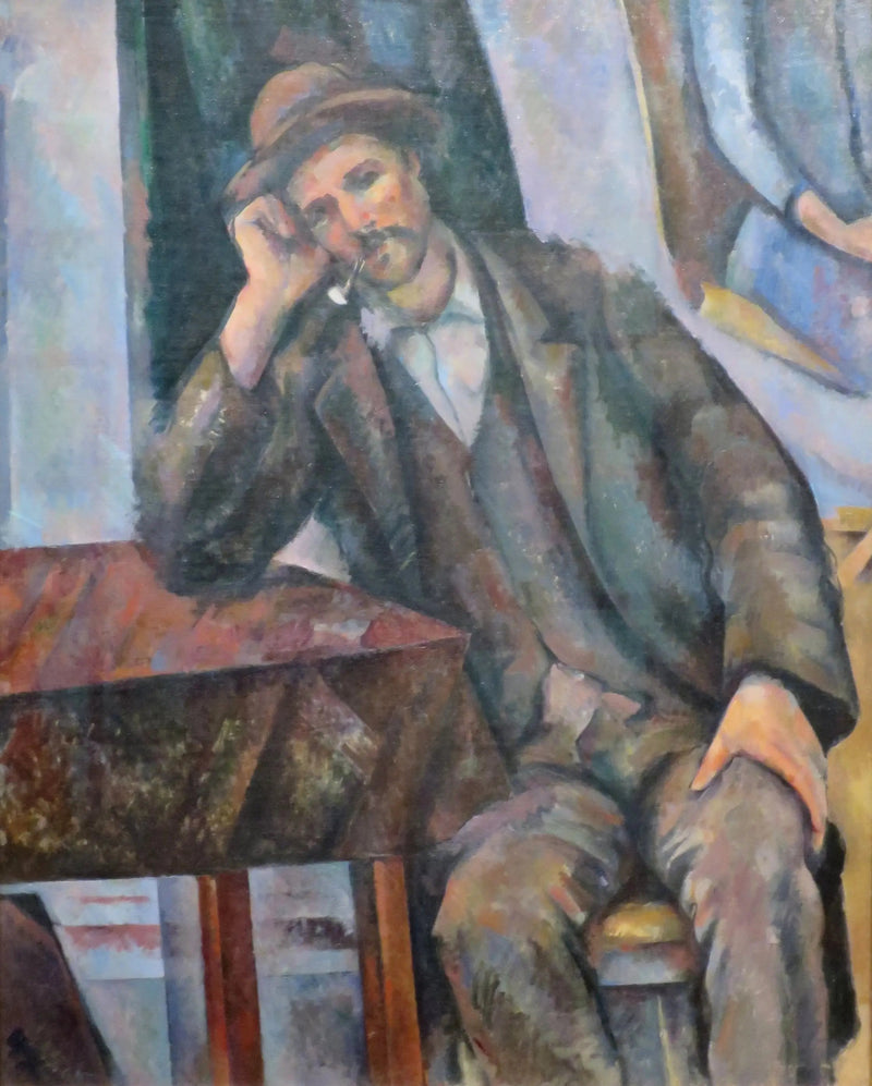 Piperøykeren som lener seg på albuen - Paul Cézanne