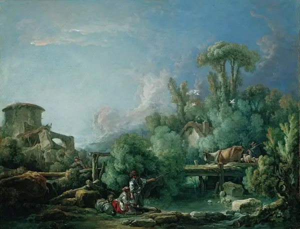 Den elegante fiskeren - François Boucher