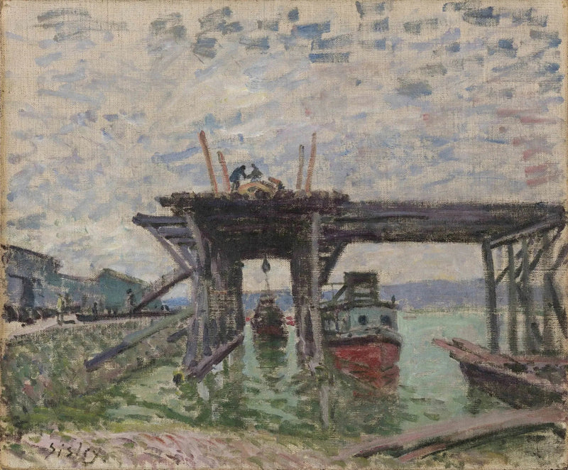 Garasje for sightseeingbåter - Alfred Sisley