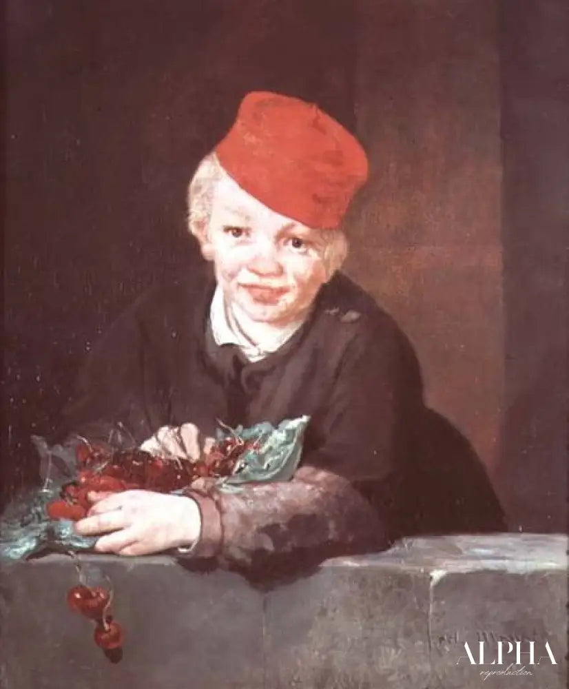 Le garçon aux cerises - Edouard Manet - Reproductions de tableaux et peintures haut de gamme