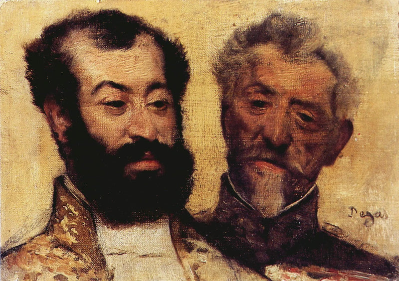 General Mellinet og den store rabbi Astruc - Edgar Degas
