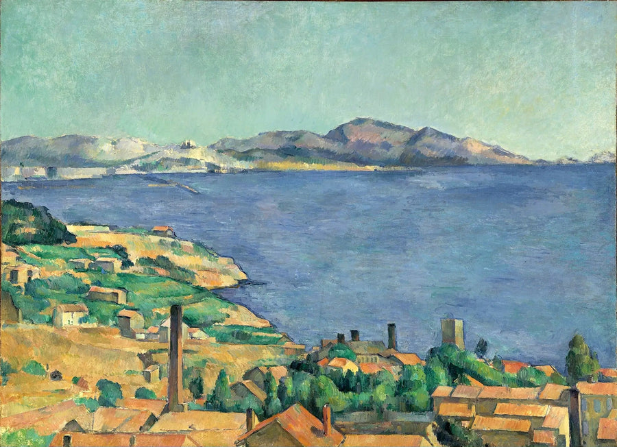 Marseillebukten sett fra l'Estaque - Paul Cézanne