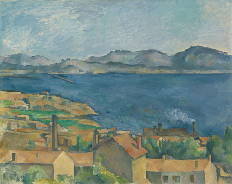 Marseillebukten sett fra L'Estaque - Paul Cézanne