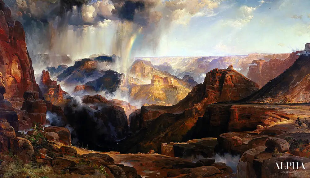 Le gouffre du Colorado - Thomas Moran - Reproductions de tableaux et peintures haut de gamme