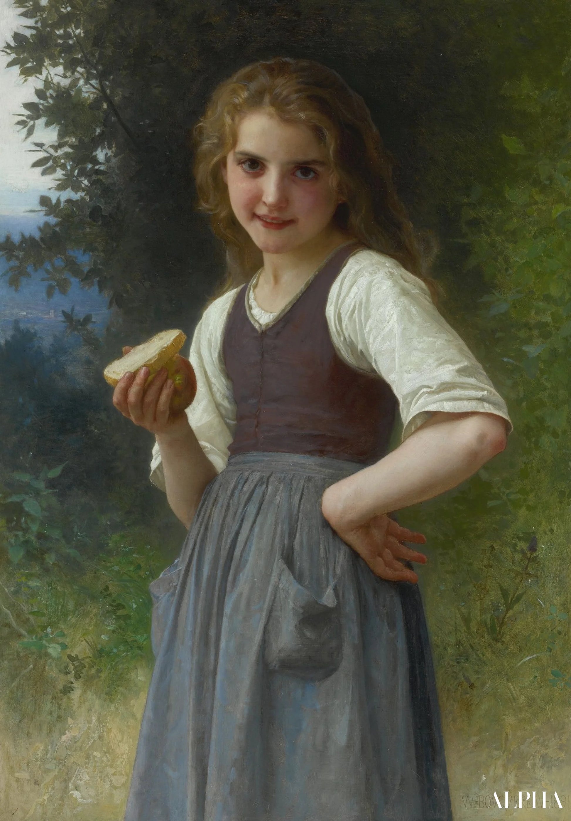 Smaken av markene - William Bouguereau - Reproduksjoner av malerier og høykvalitets malerier