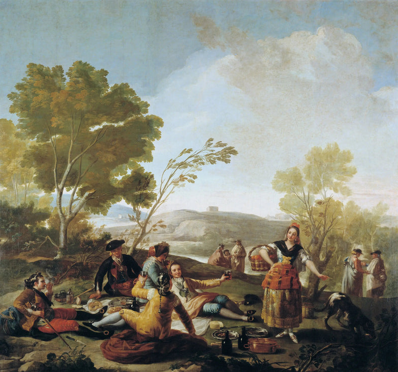 Ettermiddagsmat ved Manzanares - Francisco de Goya