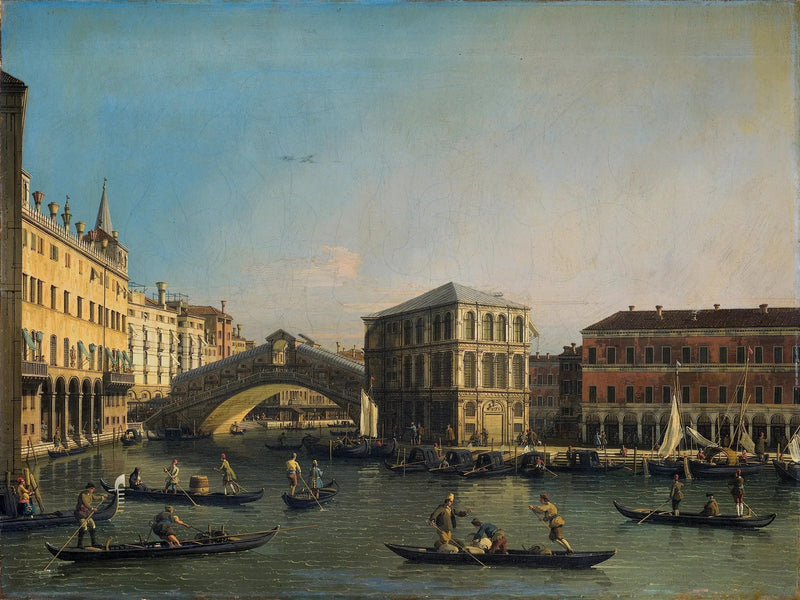 Den store kanalen med Rialto-broen og Fondaco dei Tedeschi - Canaletto

Source:
Le Grand Canal avec le pont du Rialto et le fondaco dei Tedeschi - Canaletto