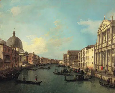 Le Grand Canal de Santa Maria di Nazareth vers Santa Croce - Canaletto - Alpha Reproduction