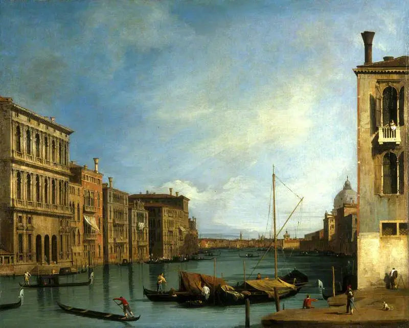 Le Grand Canal depuis le Campo San Vio Venise - Canaletto - Alpha Reproduction
