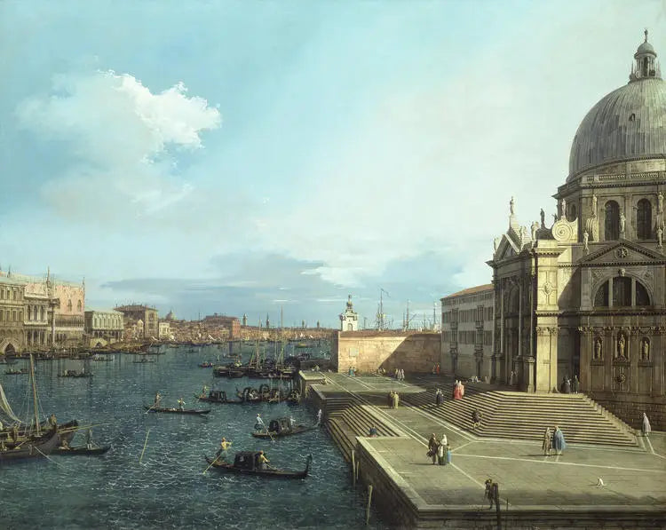 Le Grand Canal et Santa Maria della Salute - Canaletto - Alpha Reproduction