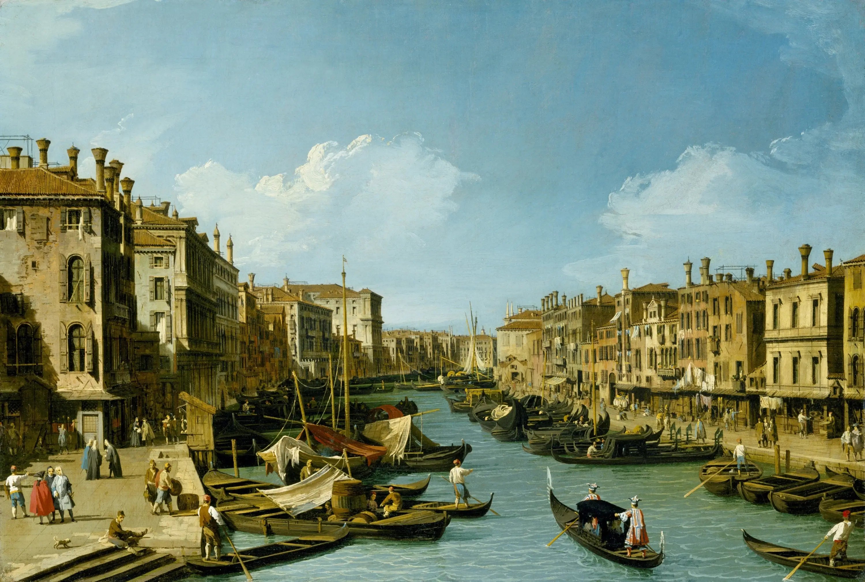 Le Grand Canal près du Rialto Venise - Canaletto - Alpha Reproduction
