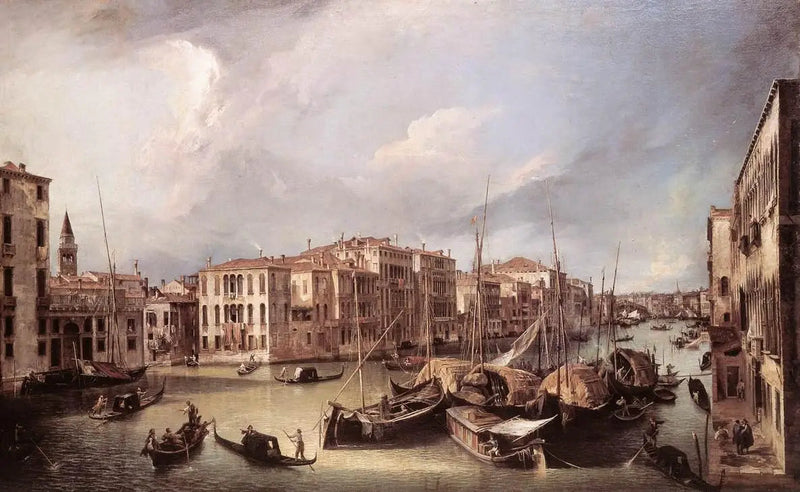Grand Canal sett fra nord-øst mot Rialto-broen - Canaletto

Source:
Le Grand Canal vu du nord-est vers le pont du Rialto - Canaletto