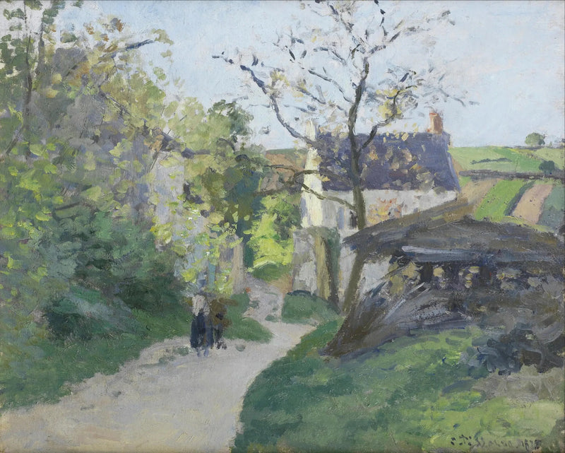 Den Store Valnøtt, Rondest-huset, Pontoise - Camille Pissarro