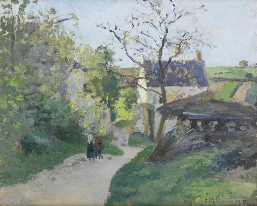 Den Store Valnøtt, Rondest-huset, Pontoise - Camille Pissarro