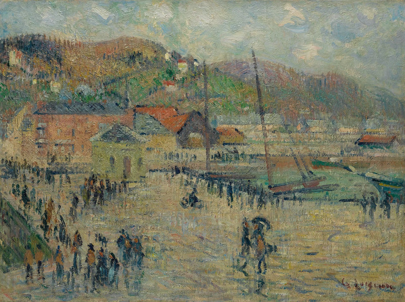 Den store kai, Fécamp - Gustave Loiseau