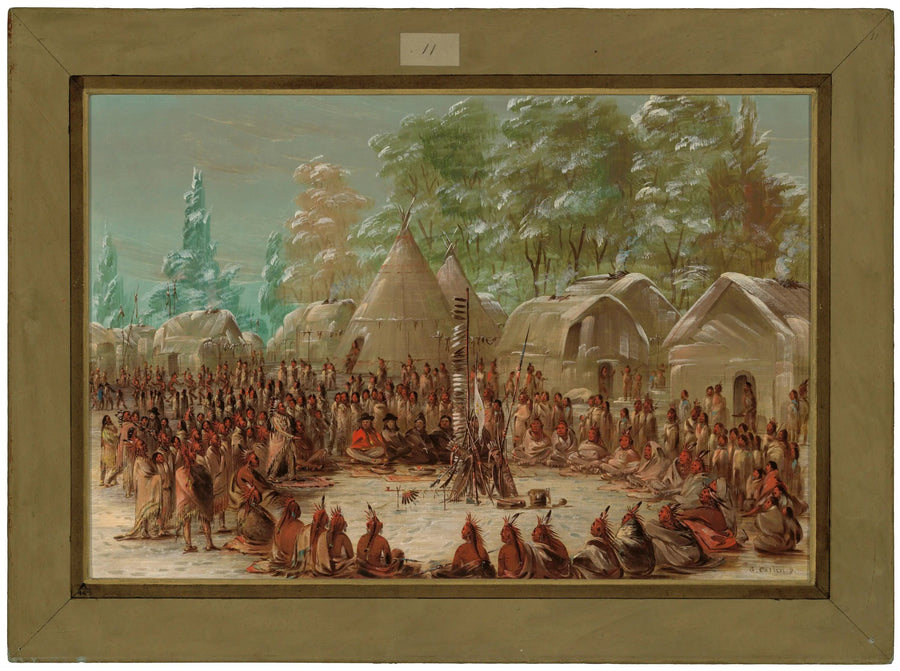 La Salle-gruppen feiret i landsbyen Illinois. 2. januar 1680 - George Catlin

Source:
Le groupe de La Salle a festoyé dans le village des Illinois. 2 janvier 1680 - George Catlin