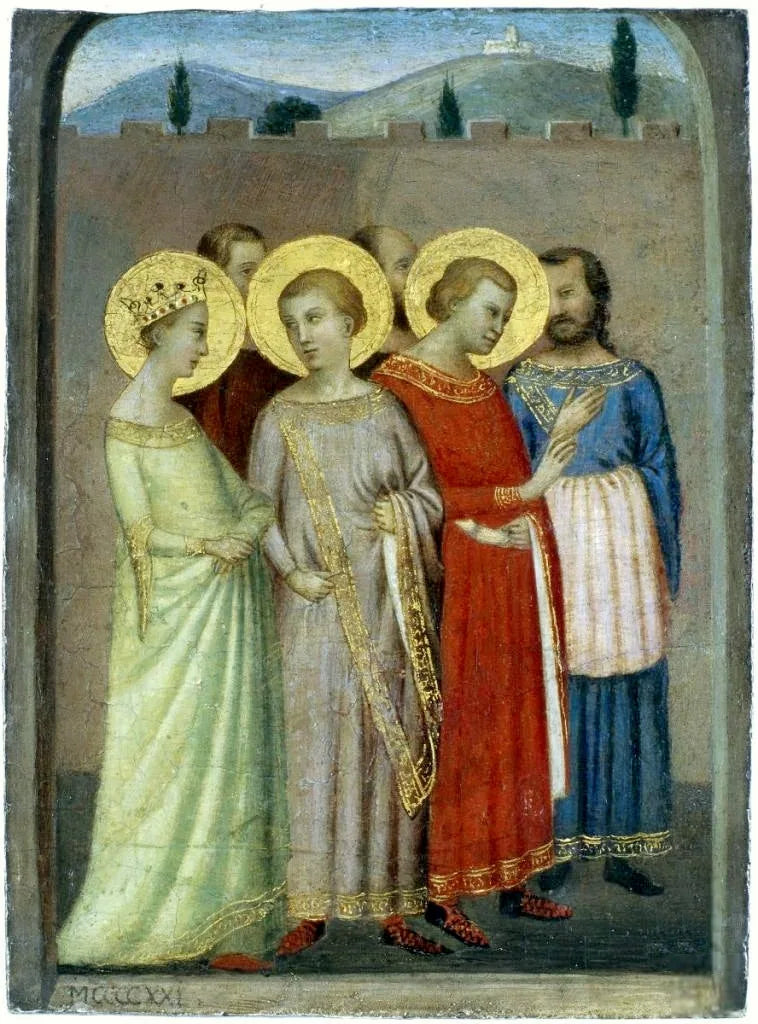De helliges gruppe. - Bernardo Daddi