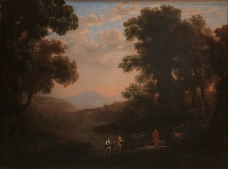 Broen over en elv - Claude Lorrain