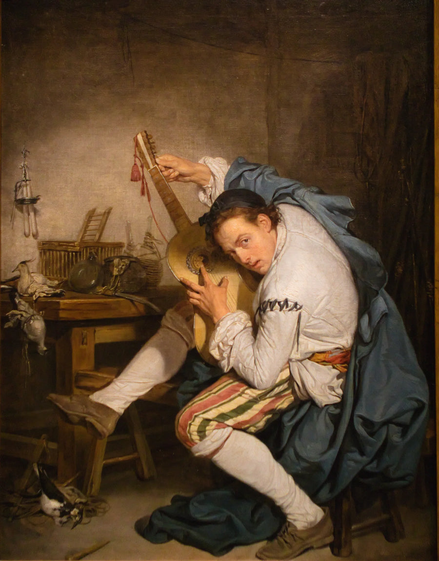 Gitaristen (Fuglekongen). - Jean-Baptiste Greuze