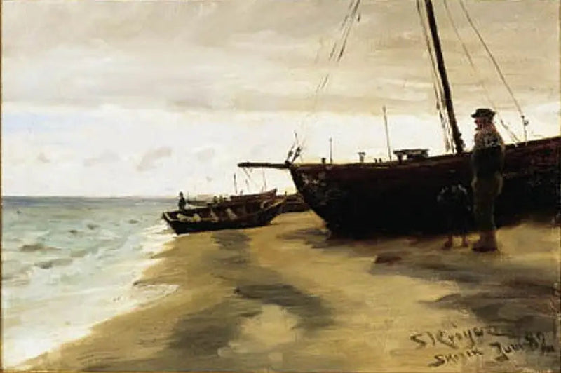Sørbech fra Skagen. Juni. - Peder Severin Krøyer
