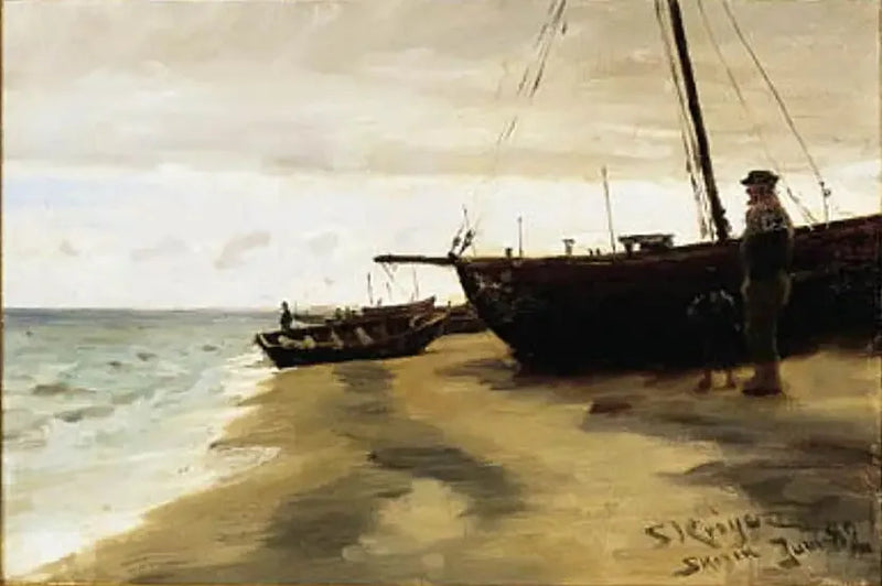 Sørbech fra Skagen. Juni. - Peder Severin Krøyer