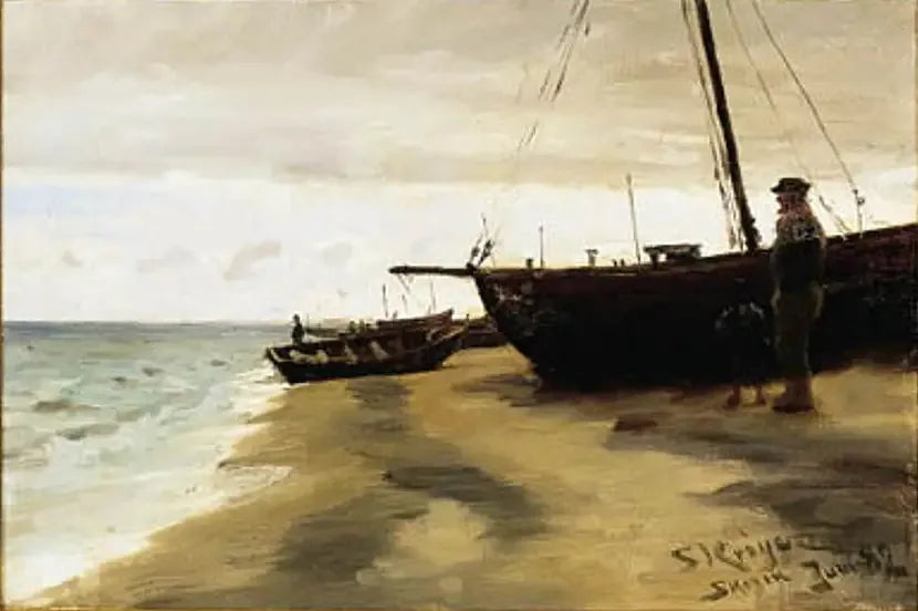 Sørbech fra Skagen. Juni. - Peder Severin Krøyer