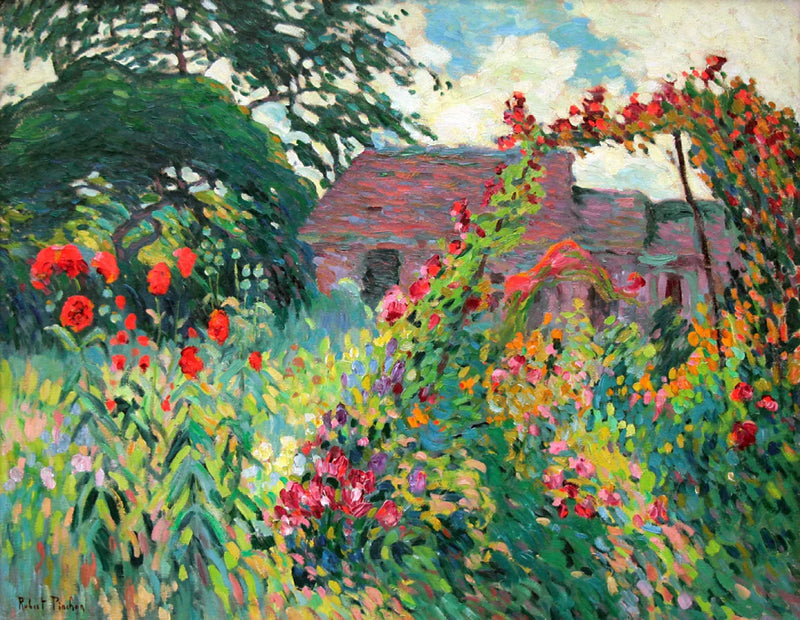Hagen med valmuer - Robert Antoine Pinchon
