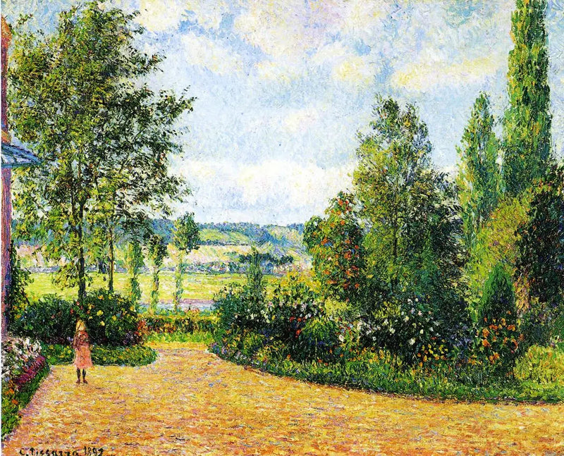 Hagen til Octave Mirbeau, Terrassen, Les Damps - Camille Pissarro