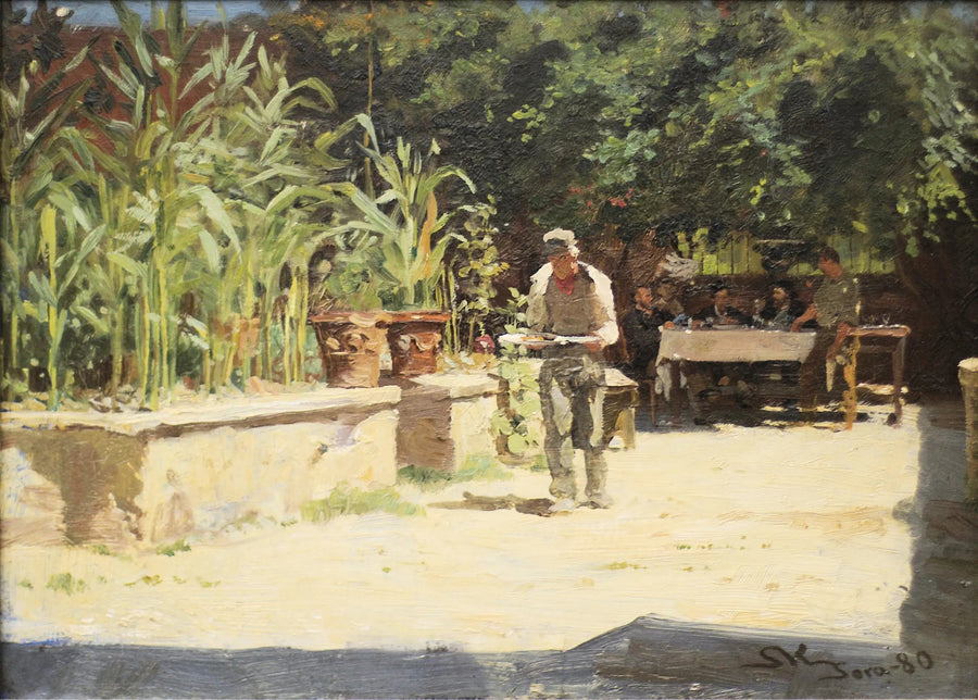 Hagen til Albergo del Liri i Sora. Abruzzo - Peder Severin Krøyer