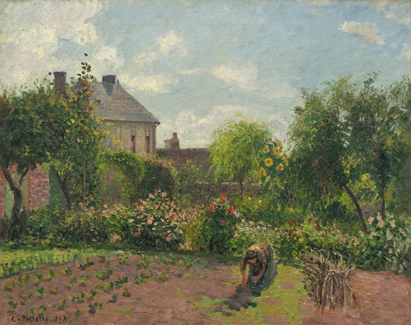 Kunstnerens hage i Eragny - Camille Pissarro
