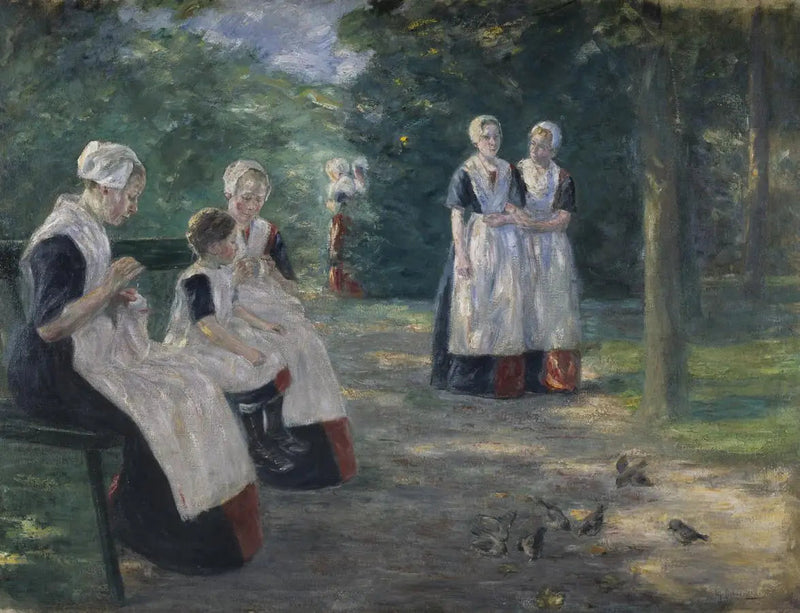 Barnehjemmets hage i Amsterdam - Max Liebermann