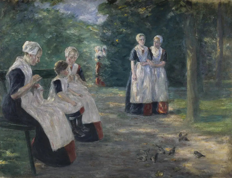 Barnehjemmets hage i Amsterdam - Max Liebermann