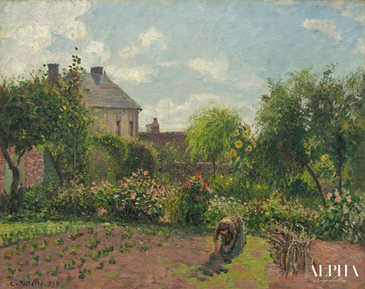 Le jardin de l'artiste à Eragny - Camille Pissarro - Reproductions de tableaux et peintures haut de gamme