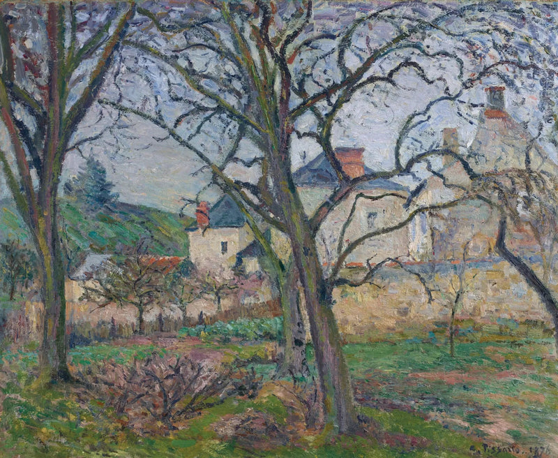 Maubuisson-hagen, sett mot Saint-Denis-kysten, Pontoise - Camille Pissarro