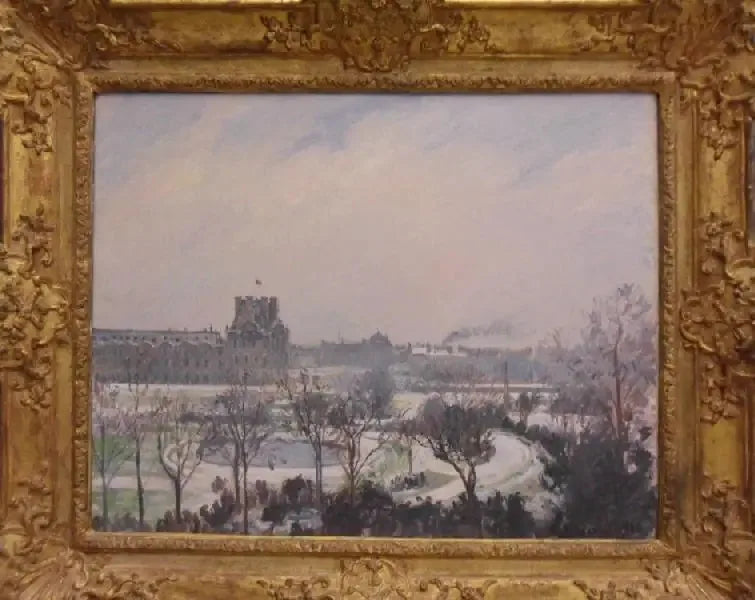 Tuilerihagen, snøeffekt - Camille Pissarro