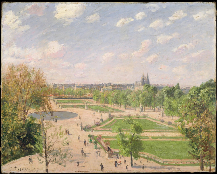 Tuilerihagen en vårmorgen - Camille Pissarro