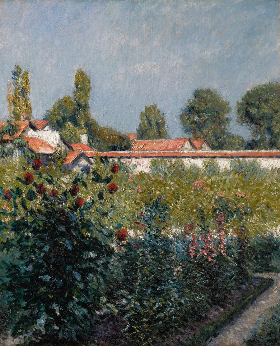 Hagen til Petit Gennevilliers, de rosa takene - Gustave Caillebotte
