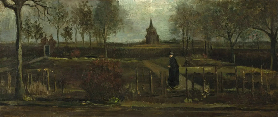 Prestegårdens hage i Nuenen om våren - Vincent van Gogh
