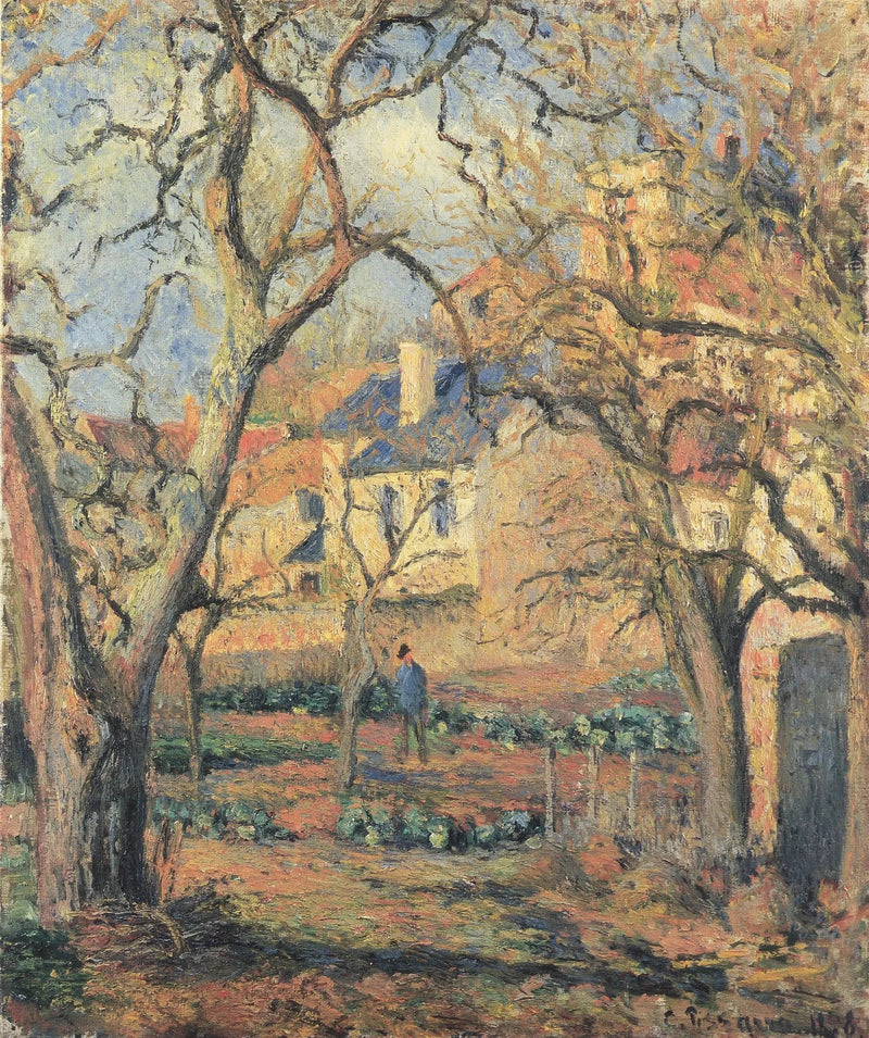 Kjøkkenhagen ved L'Hermitage - Camille Pissarro