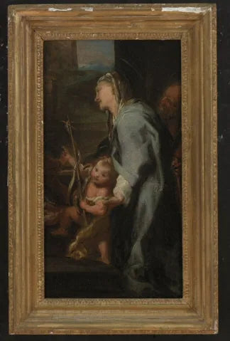 Den unge Johannes Døperen med Elisabet og Zakarias - Federico Barroci