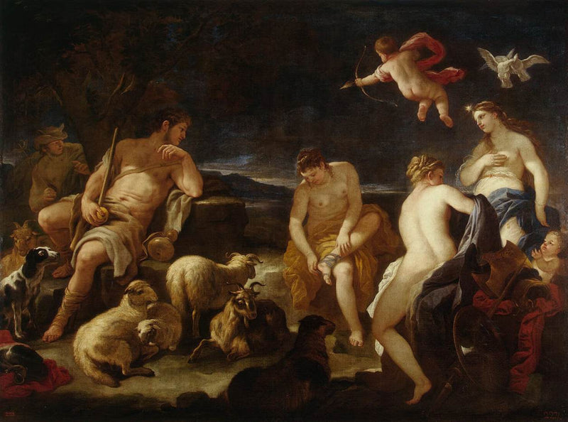 Dømmesaken av Paris - Luca Giordano
