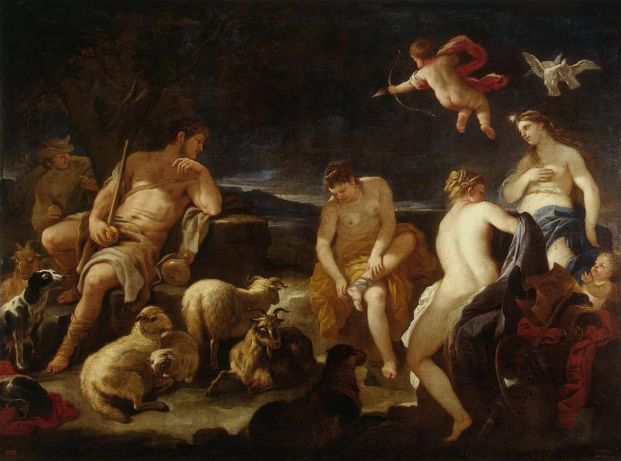 Dømmesaken av Paris - Luca Giordano