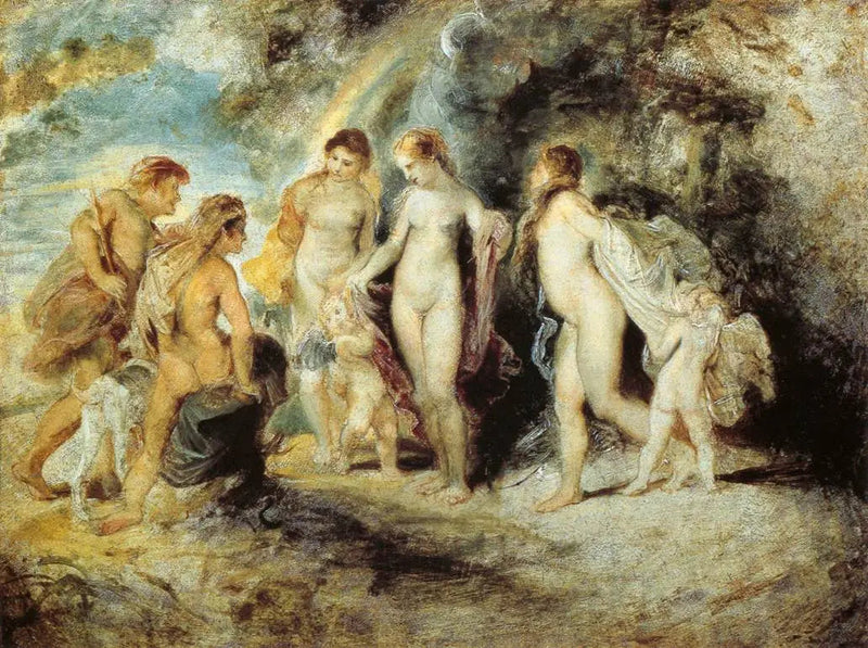 Dømmes av Paris - Peter Paul Rubens
