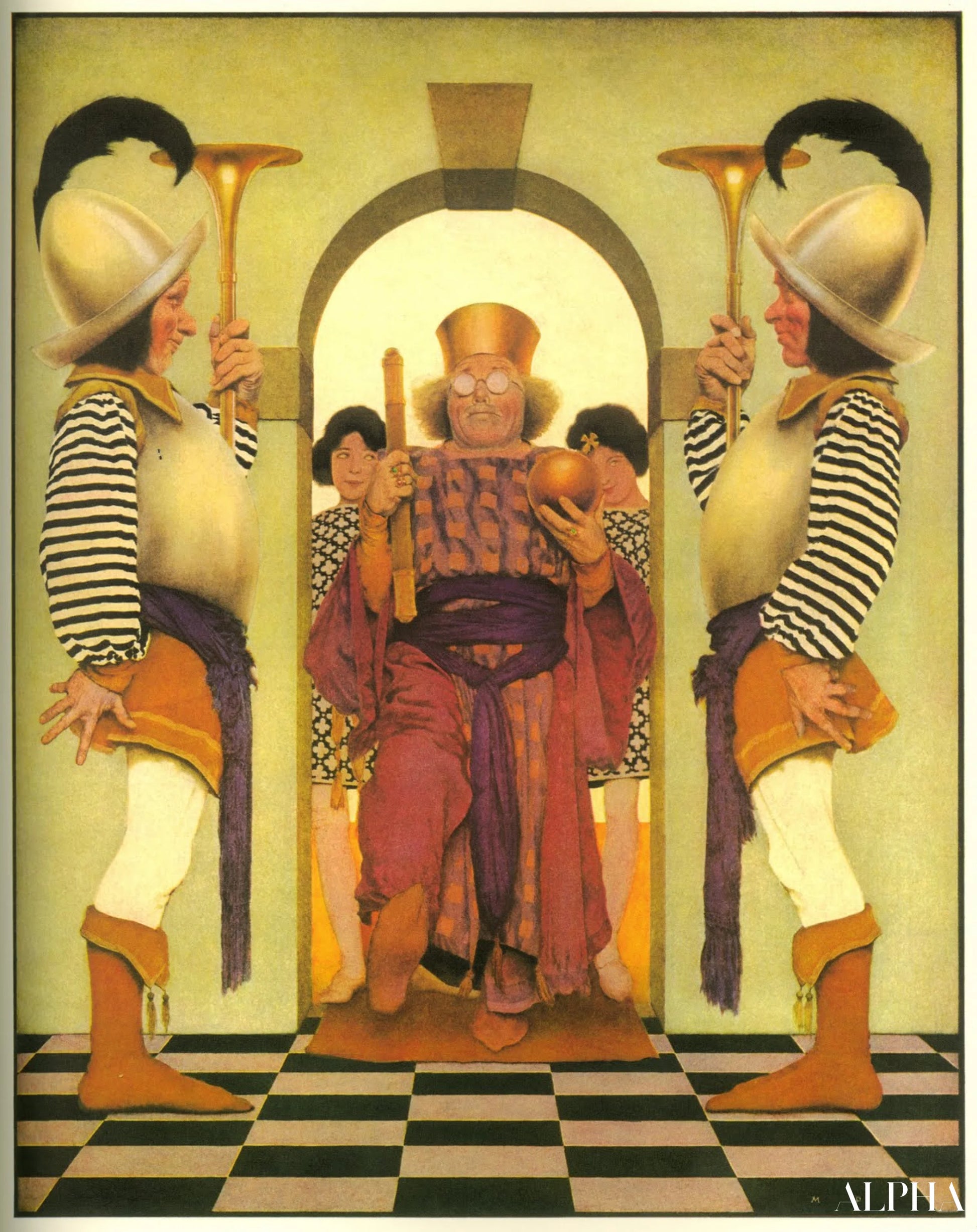 Knave of Hearts - Maxfield Parrish - Høykvalitets reproduksjoner av malerier og bilder