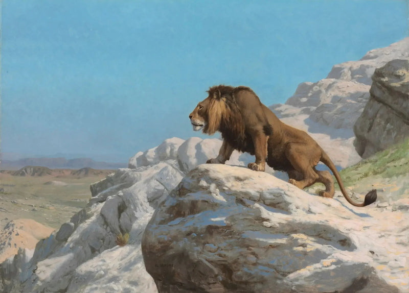 Løven på vakt - Jean-Léon Gérôme